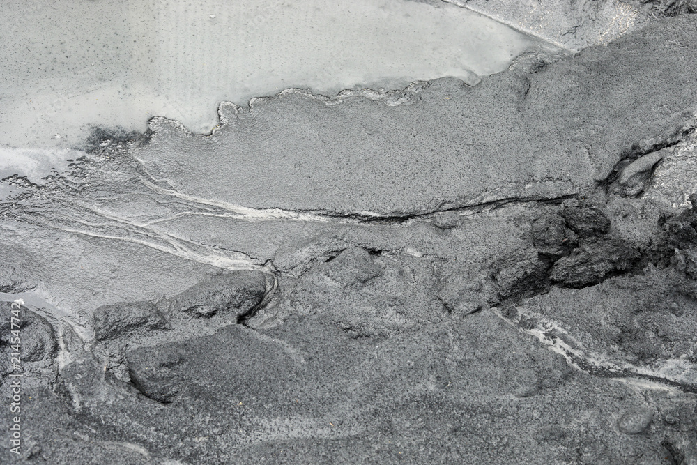 Fototapeta premium fly ash pattern during the raining and water flow