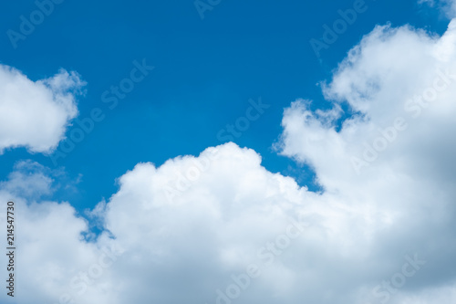 Beautiful blue sky with clouds for background.