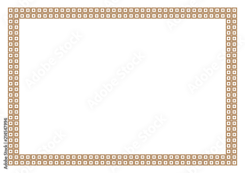 Gold Frame & Border Math Style