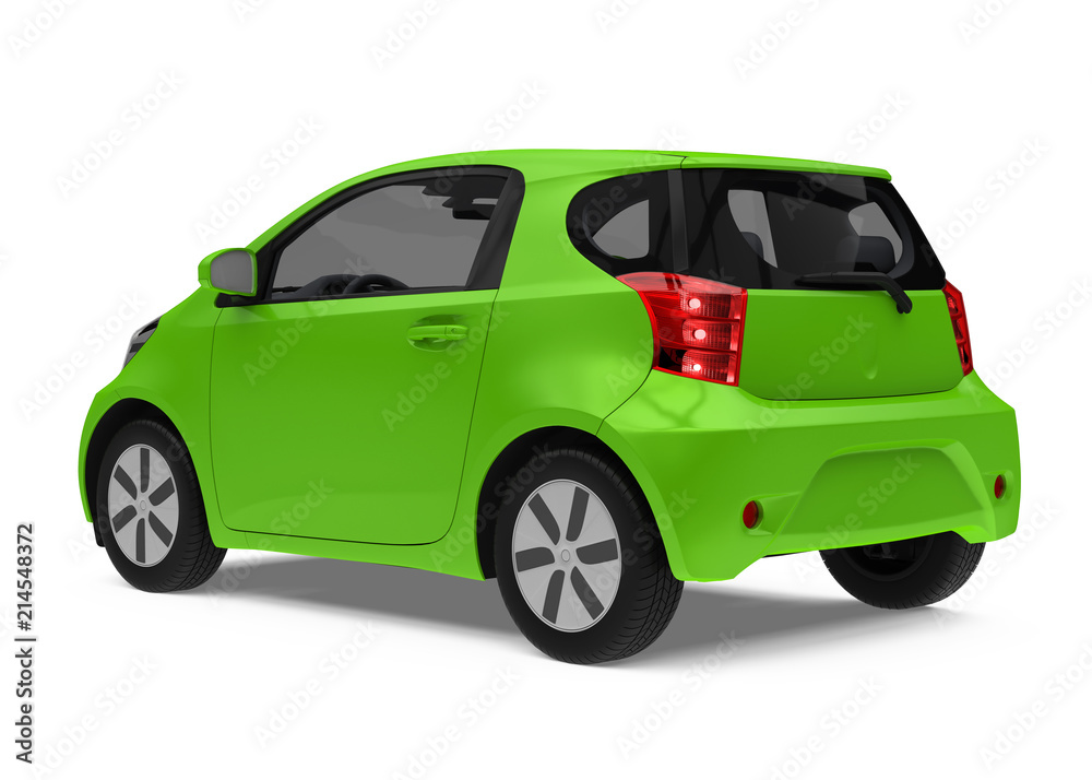 Electric Car Vehicle Isolated Electric Car Vehicle Isolated