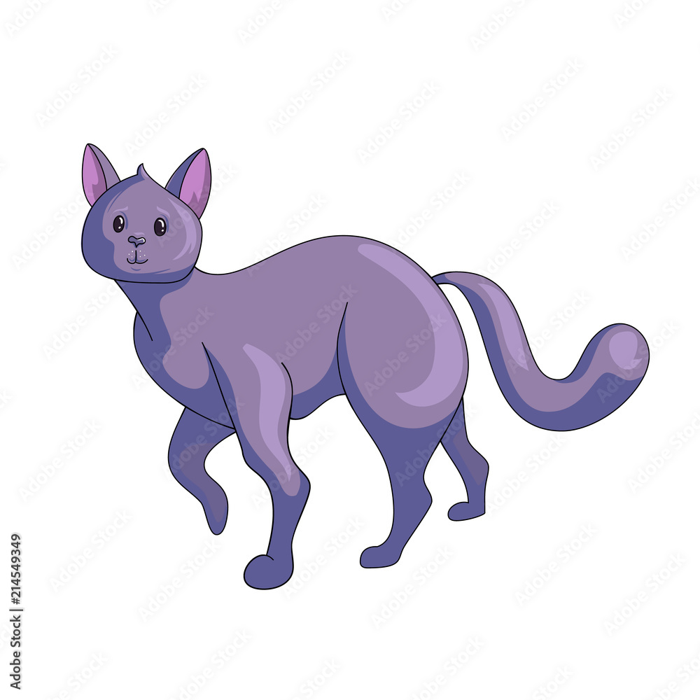 Fototapeta premium Siamese cat icon