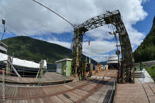 Mael station (near Rjukan). Place of loading on the ferry Hydro heavy water.for Hitler's nuclear program. The ferry is flooded by diversion. History of Telemark sabotasje. Norway
 photo