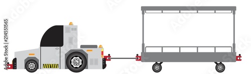 Airport Luggage Towing Truck