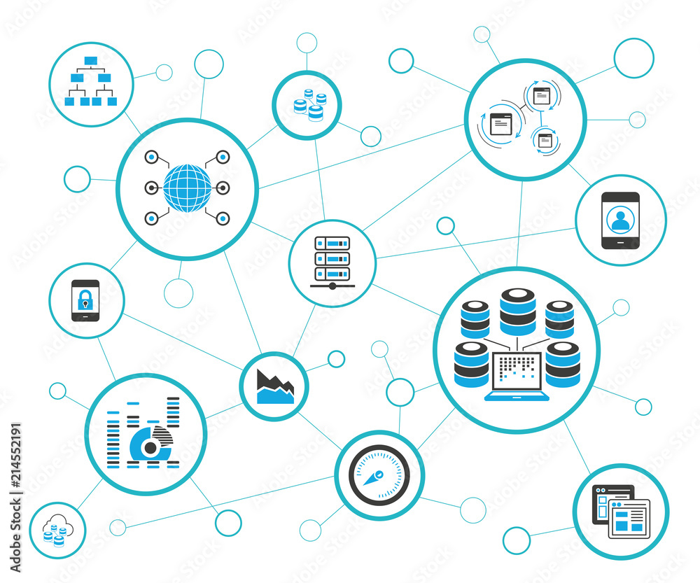 data analytics concept, information management concept, vector illustration data analytics concept, information management concept, vector illustration