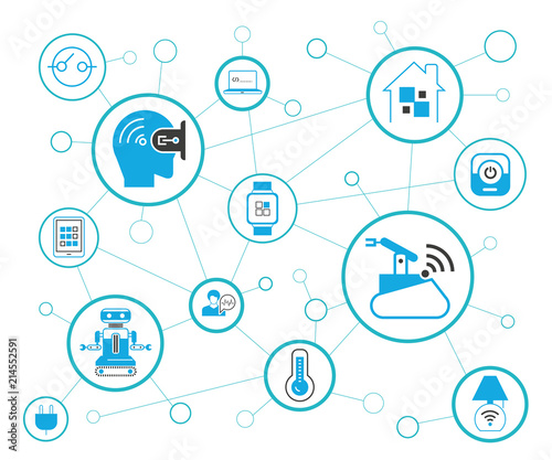internet of things, IoT and smart technology concept