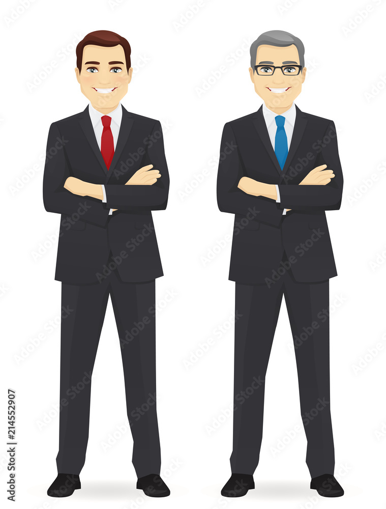 Business man young and mature isolated vector illustration Business man young and mature isolated vector illustration