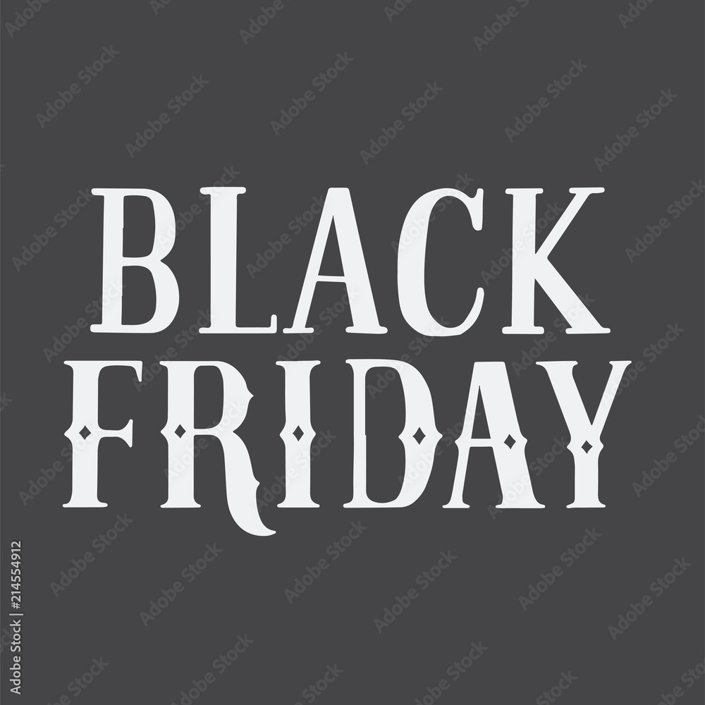 Handwritten style of Black Friday typography Handwritten style of Black Friday typography