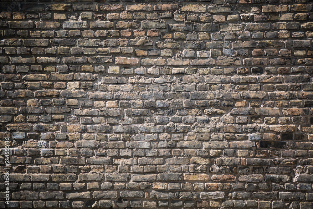 Fototapeta premium Old brick wall texture background. Abstract texture for designers