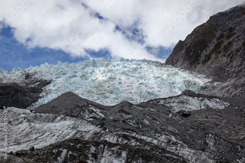 Ice hiking up Franz Josef Glacier, New Zealand.