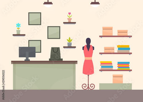 Pretty Womens Dress and Accessory Shop Pattern