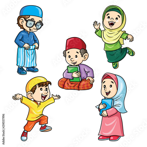 Happy Moslem Kids
