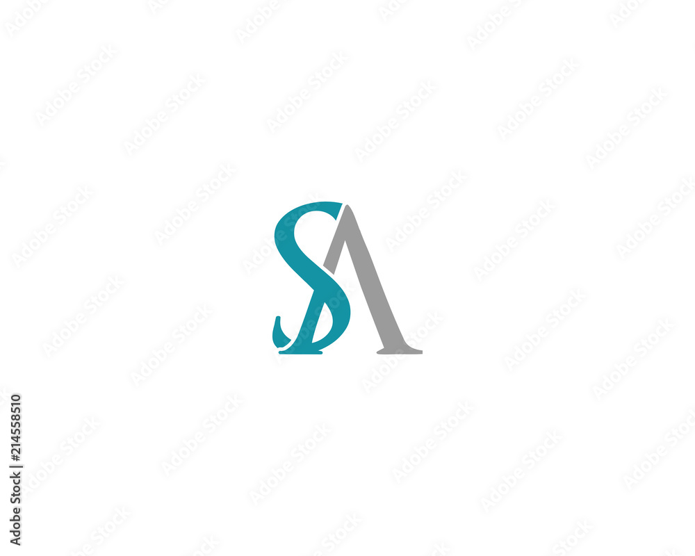Fototapeta sa letter logo