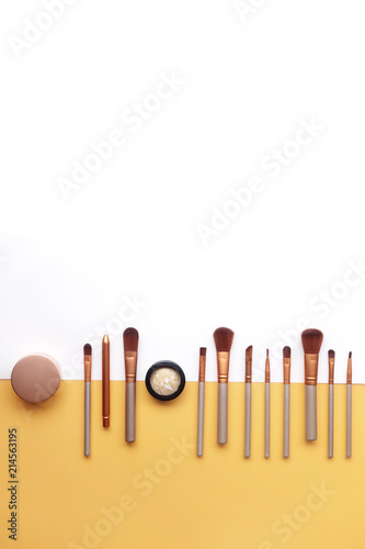 collection of make up and cosmetic beauty products arranged