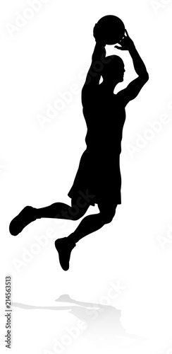 Silhouette Basketball Player