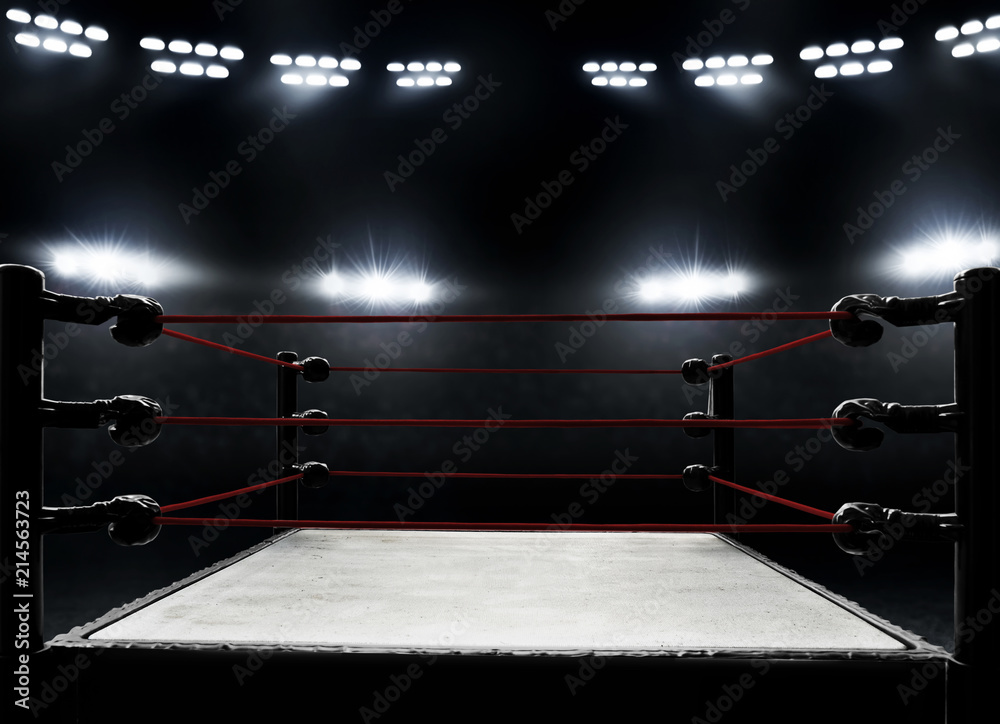 Plakat Profesjonalny ring bokserski