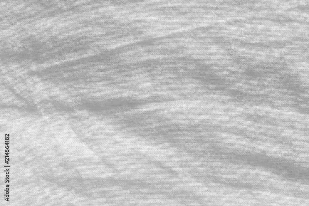 Obraz premium Natural gray textile background with visible details. Old linen texture. 