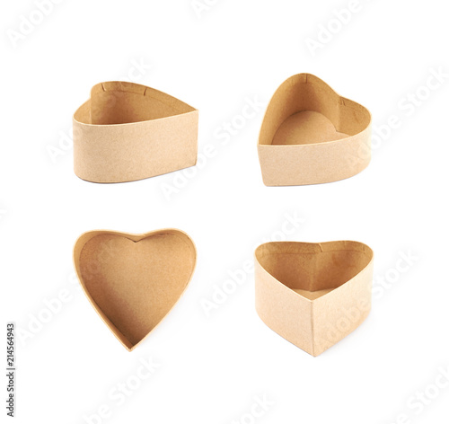 Paper gift box isolated