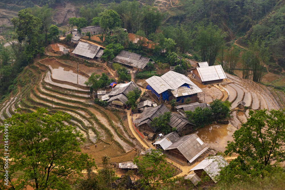 Typical Vietnamese houses in rural areas of the country,Vietnam