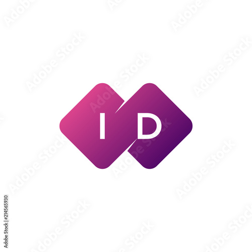 two letter diamond rounded logo