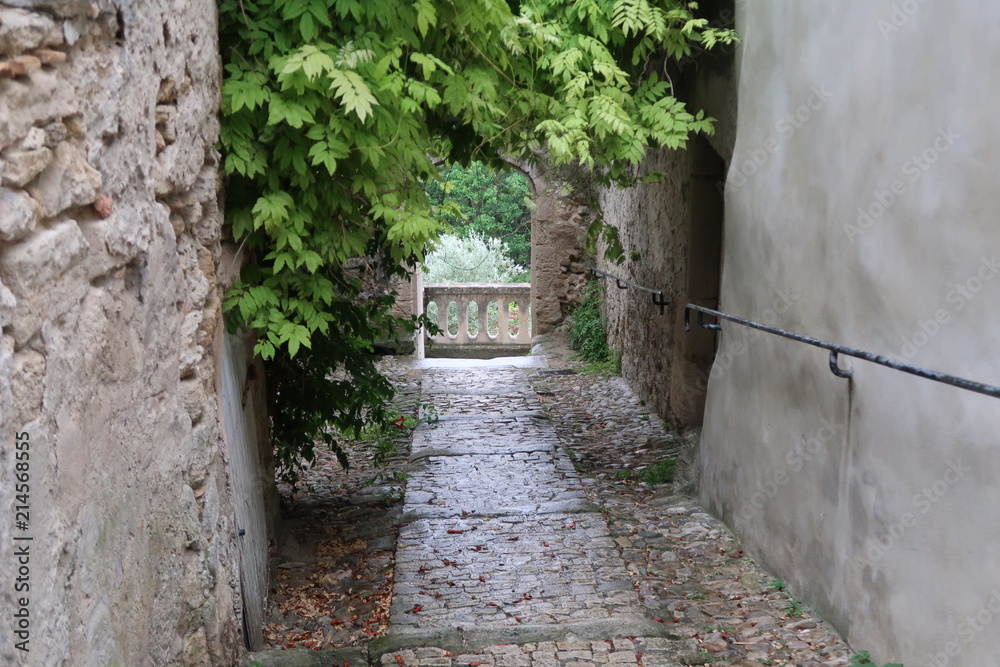 Street of the village of Grignan, France