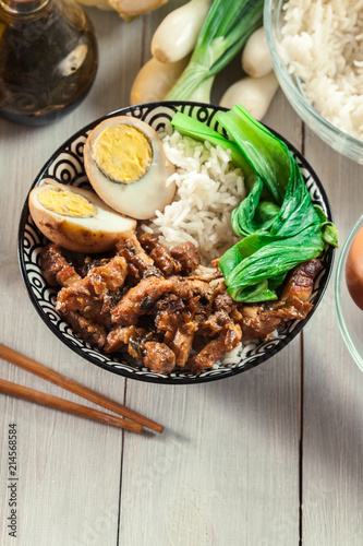 Taiwanese braised pork over rice