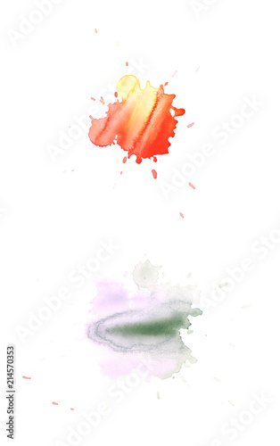 Watercolor drop stain isolated © Dmitri Stalnuhhin