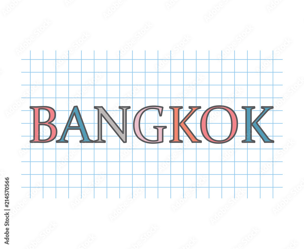 Bangkok concept- vector illustration