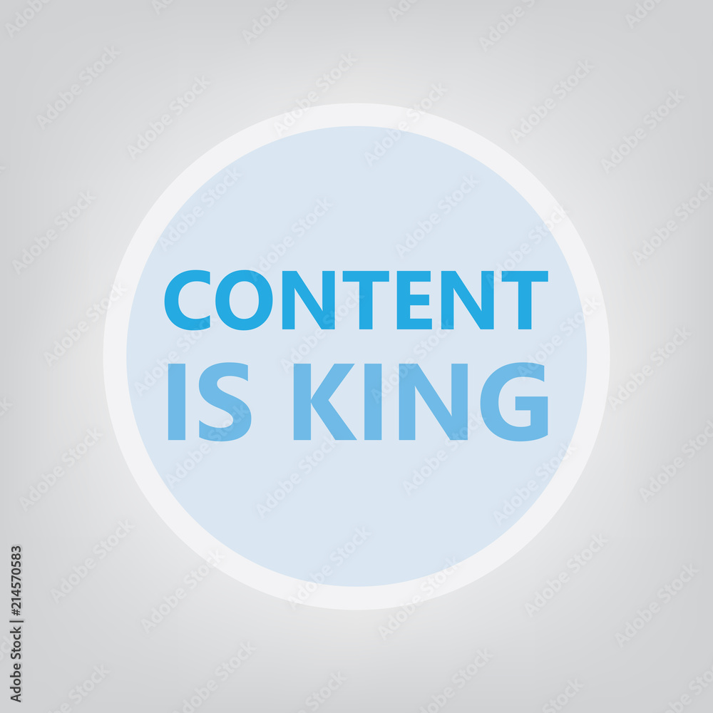 content is king concept- vector illustration content is king concept- vector illustration