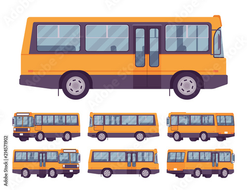 Yellow bus set