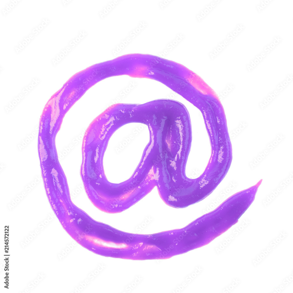 At e-mail symbol sign isolated At e-mail symbol sign isolated