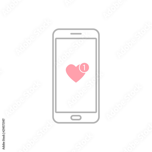 icon like on the screen of a smartphone. vector icon