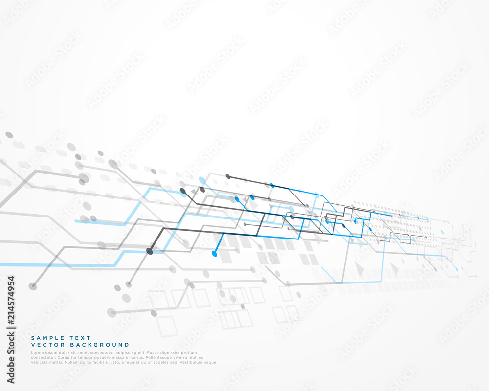 white technology background with mesh diagram