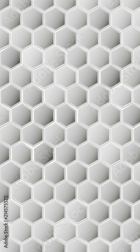 Fototapeta Naklejka Na Ścianę i Meble -  Hexagon vector texture. Hexagonal grid repeat pattern. Geometric pattern monochrome structure, graphic hexagon repeat background illustration