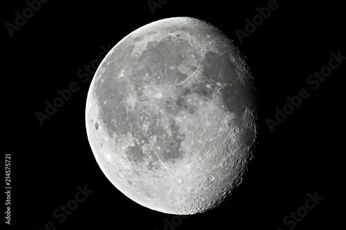 Moon deatiled closeup photo