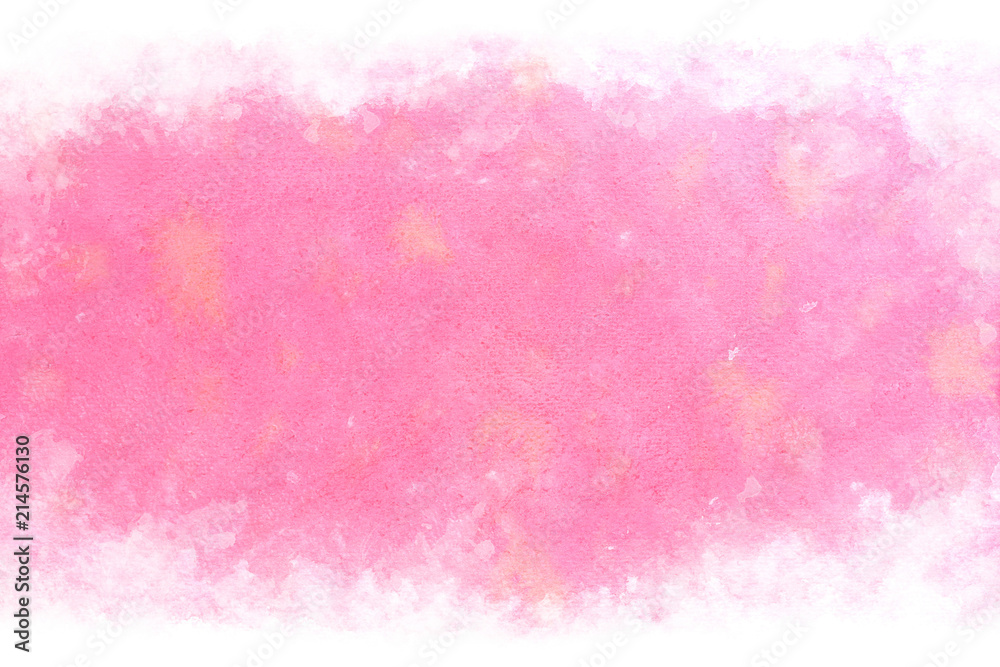 ピンク 抽象 新春 水彩 背景