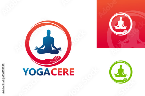 Yoga Care Logo Template Design Vector, Emblem, Design Concept, Creative Symbol, Icon