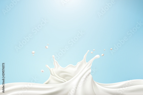 Swirling mellow milk effect