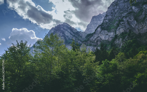 steep mountain scenery in the swiss alps © Scenessence
