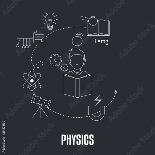 School subjects design concept