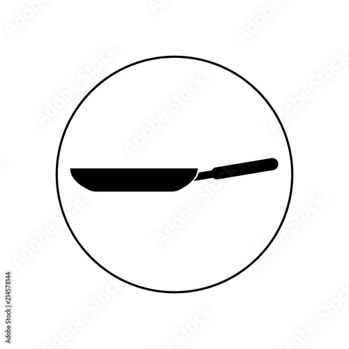 Frying pan icon, logo