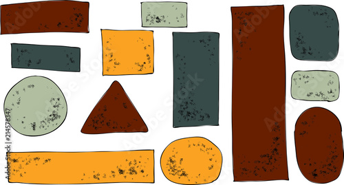 Metal Dirty Hand drawn banner set