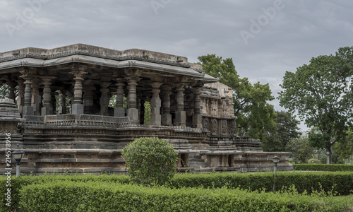 Hoysala architecture, It is known that the famous temple derived its name from the King Vishnuvardhana Hoysaleswara, who built the temple.Karnataka,India © foto_images