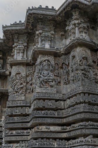 Hoysala architecture, It is known that the famous temple derived its name from the King Vishnuvardhana Hoysaleswara, who built the temple.Karnataka,India