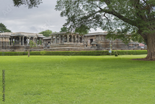 Hoysala architecture, It is known that the famous temple derived its name from the King Vishnuvardhana Hoysaleswara, who built the temple.Karnataka,India photo