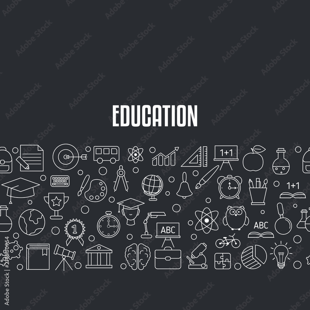 Education design concept. Education design concept.