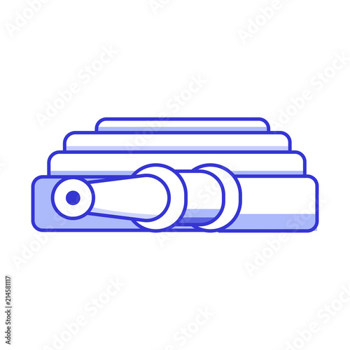 Vector Hosepipe or Fire Hose Icon