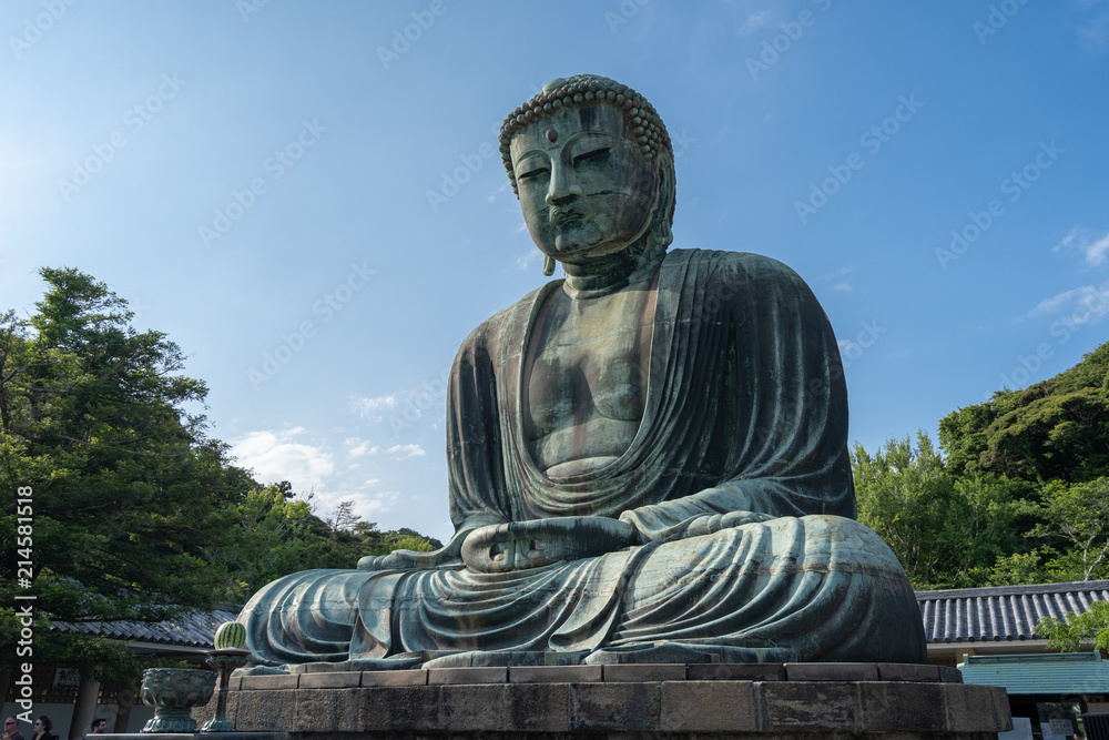 Kamakura Japan. 30 05 2018. Giant Buddha Daibutsu in Kamakura Japan Kamakura Japan. 30 05 2018. Giant Buddha Daibutsu in Kamakura Japan