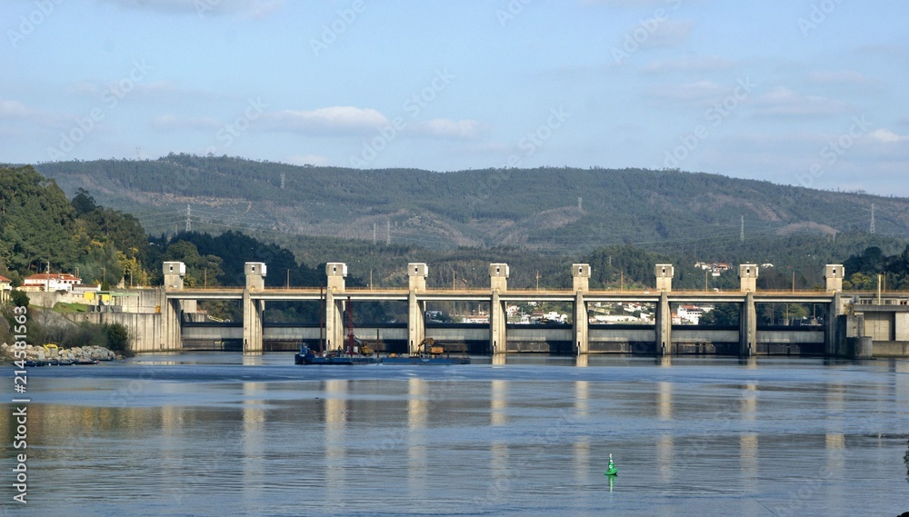 Crestuma Dam on the Douro River