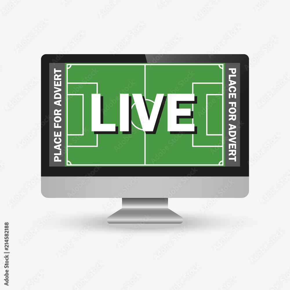 watch football or soccer tv screen and remote control watch football or soccer tv screen and remote control