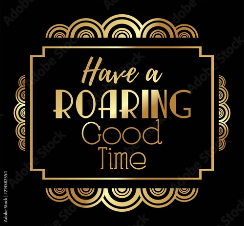 Beautiful, Stylish Art Deco Party Poster vector